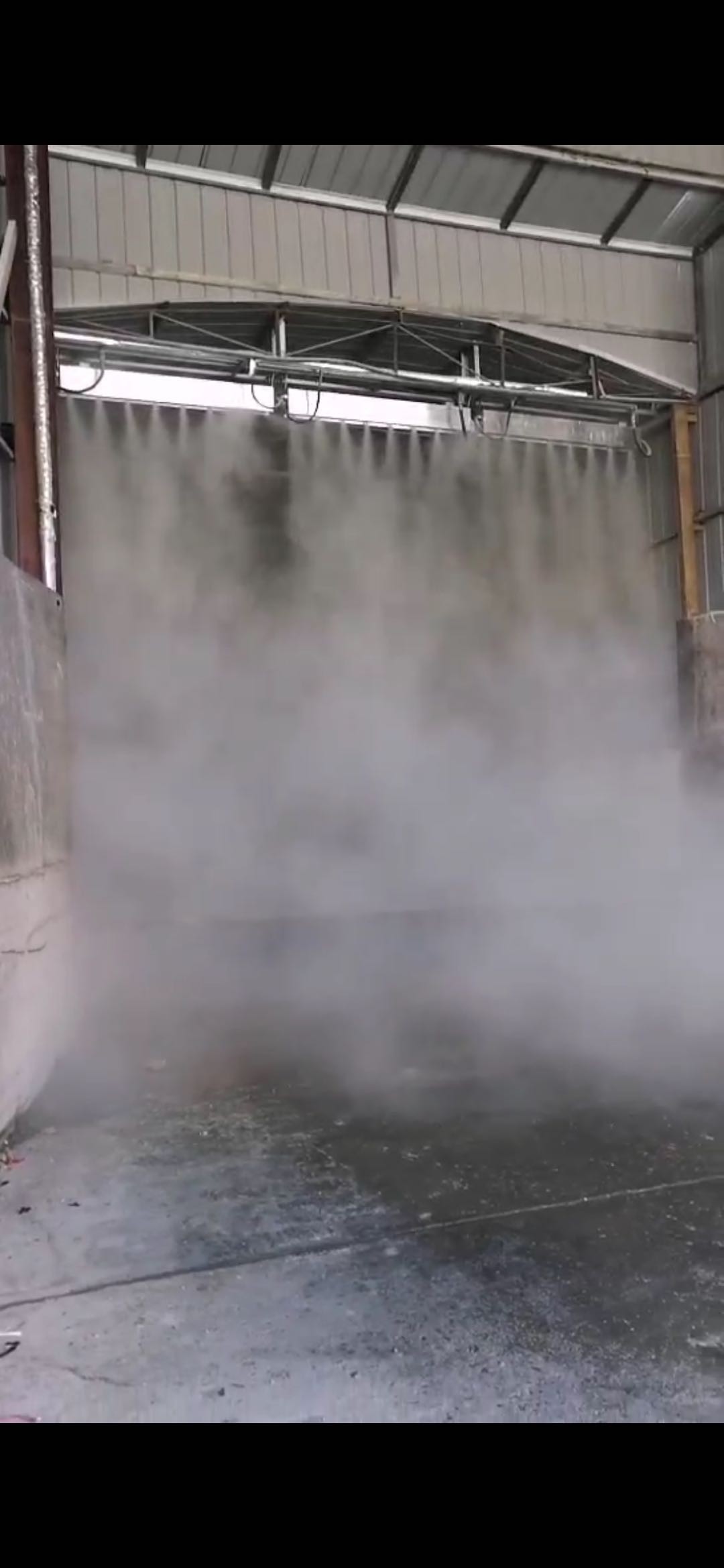 瓷砖厂堆料微雾除尘系统装置