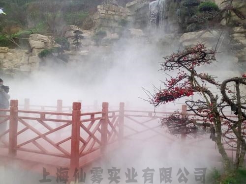 景观造雾设备,高压微雾设备,景观桥造景